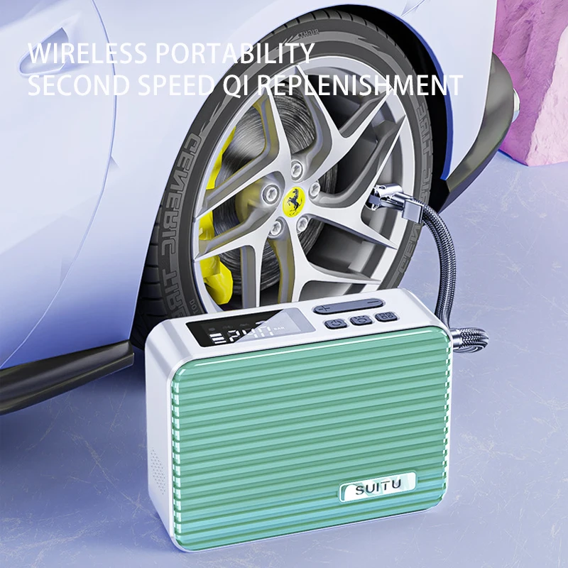 Portable Mini Wireless Electric Air Inflator Tyre Pump ABS Cordless Car Tire Inflator Bicycle Tyre Compressor 150psi Air - view 5