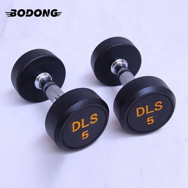 Home 5kg Dumbbells Price Gym Exercise Rubber Dumbbells