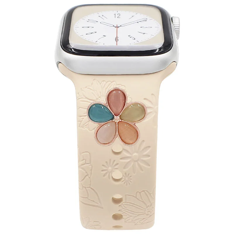 Silicone Strap Decorative Nail for Apple Watch Charms for Silicone Bracelet