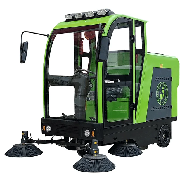 new Design mini street sweeper  Electric Metal Floor Sweeper for Ports and Docks Cleaning