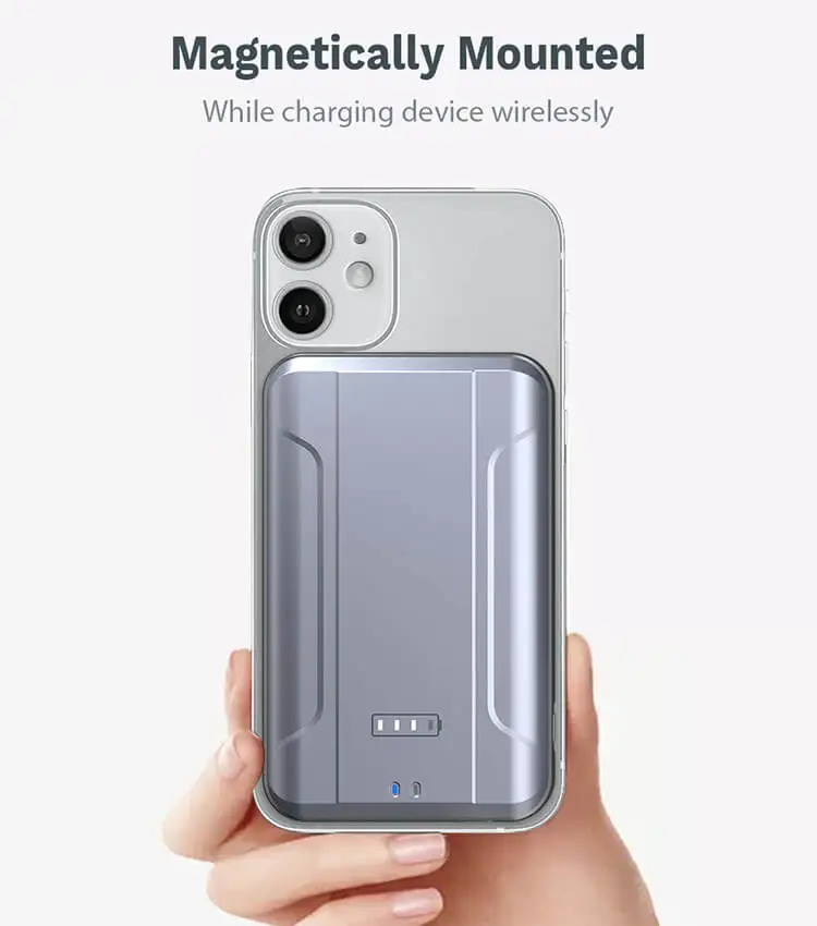 Original Mini Slim Portable Charger Type C Mag safe Powerbank 10000 mAh Magnetic Wireless Charging Power Bank