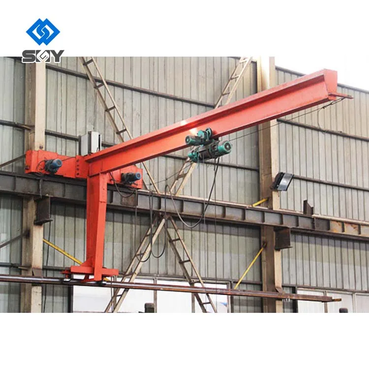 Portable Automatic Slewing Jib Crane 1 Ton 2 Ton Wall Travelling Jib ...