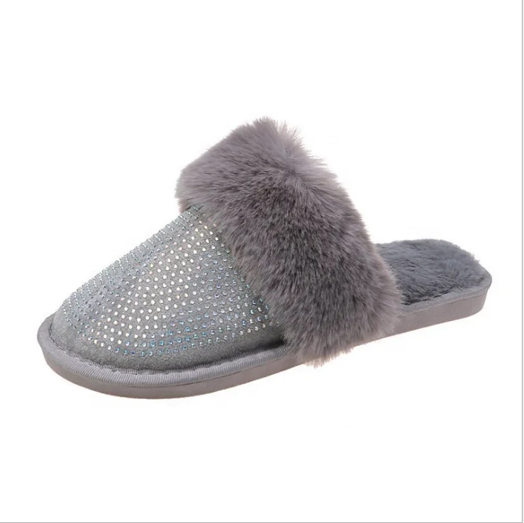Zapatillas De Casa Con Diamantes De Imitación Para Mujer,Chanclas De Piel De  Felpa,Para Invierno,2021 - Buy Zapatos Zapatillas De Casa,Invierno Alta De  Peluche De Juguete,Zapatos De Casa Product on Alibaba.com