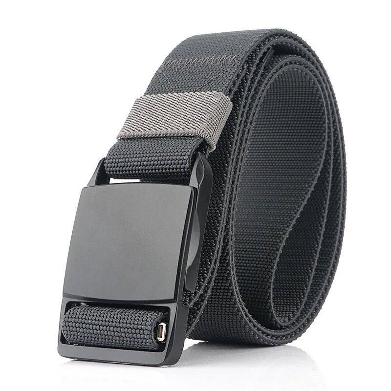 Men's Cargo Belt Matte Hard Metal Magnetic Quick Release Buckle Tour  Tactical Belt Genuine Nylon Male Business Trekking Belt