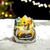 Snowman train music box