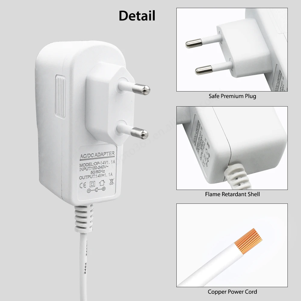 14V AC DC Power Adapter for Google Home Hub Nest Mini