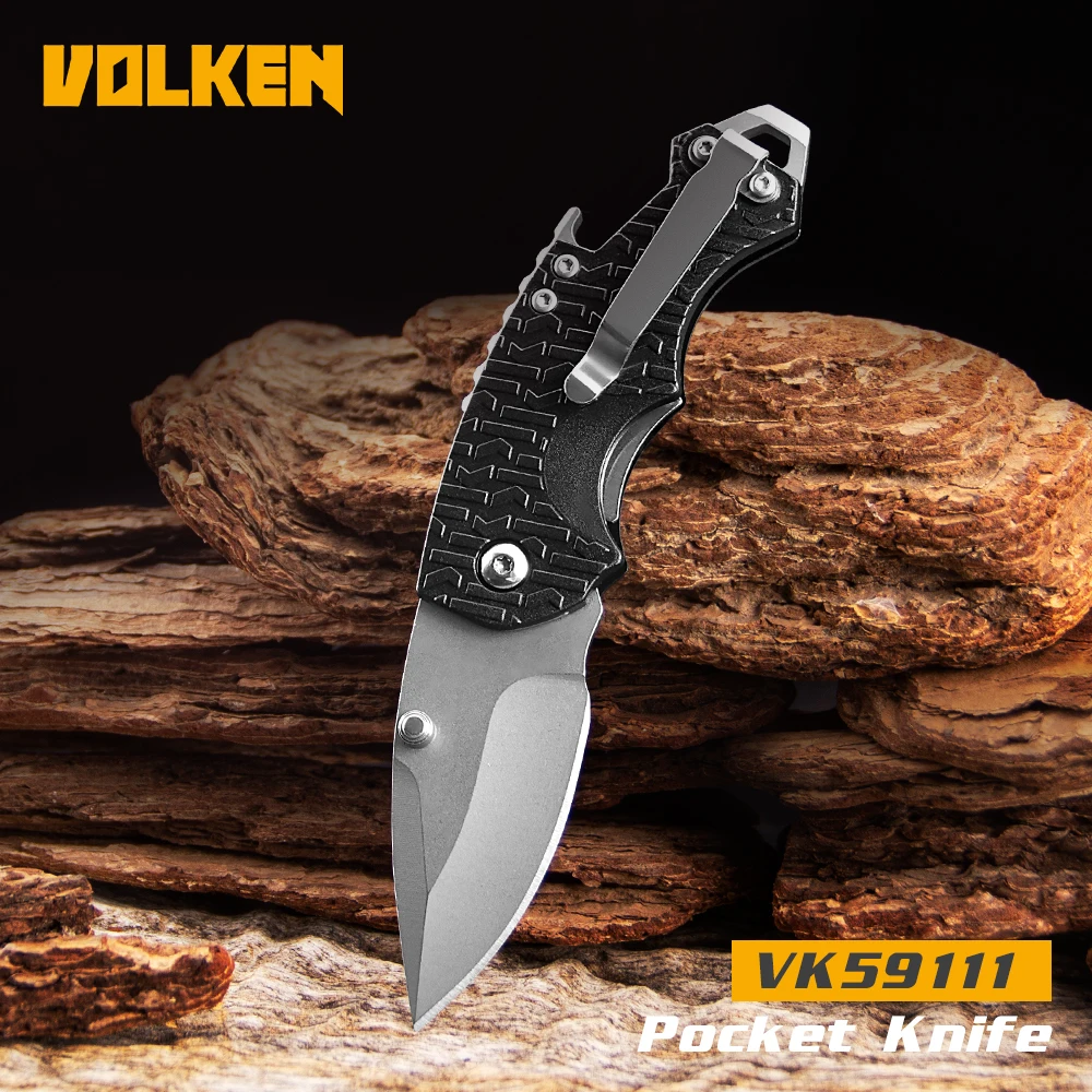 Portable 3Cr13 Steel Multi-functional Folding Combat Knife For Outdoor Use, Camping, Self-defense And Fruit Cutting,_voghion.com