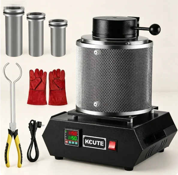 TEBAK CNC High-temperature Melting and Casting Furnace - 1600℃ Temperature-resistant Combination - Small-scale Melting Furnace