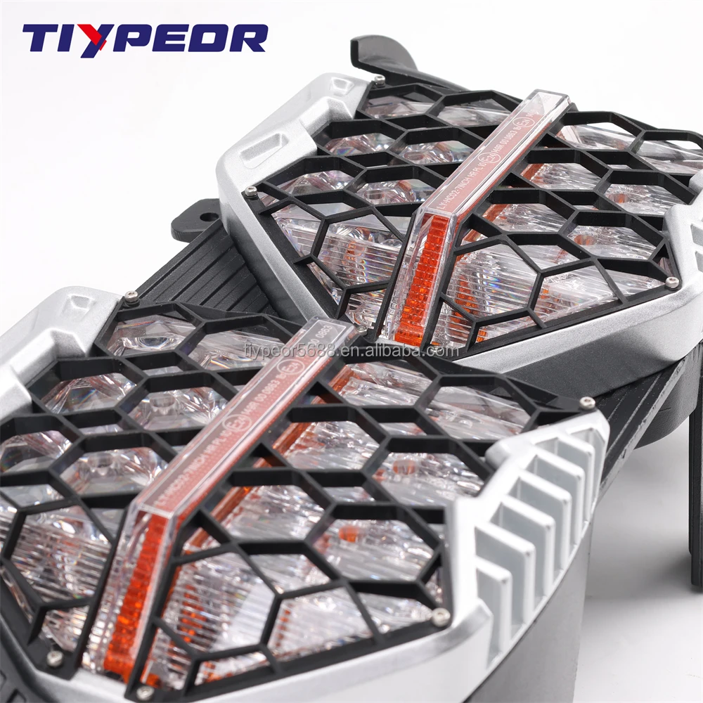 product tiypeor emark dot approved dual led drl sealed beam headlight moto headlamp drl for harley motorcycle road glide 2015 2023-6