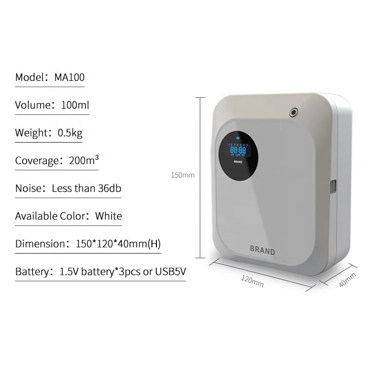 Essential Oil Diffuser Portable OEM Factory Automatic Aroma Diffuser for Hotel Scent Aroma