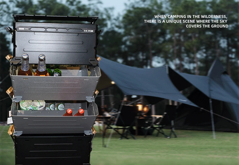 Stormdragon Outdoor Camping Storage Box Aluminium Folding Portable Box