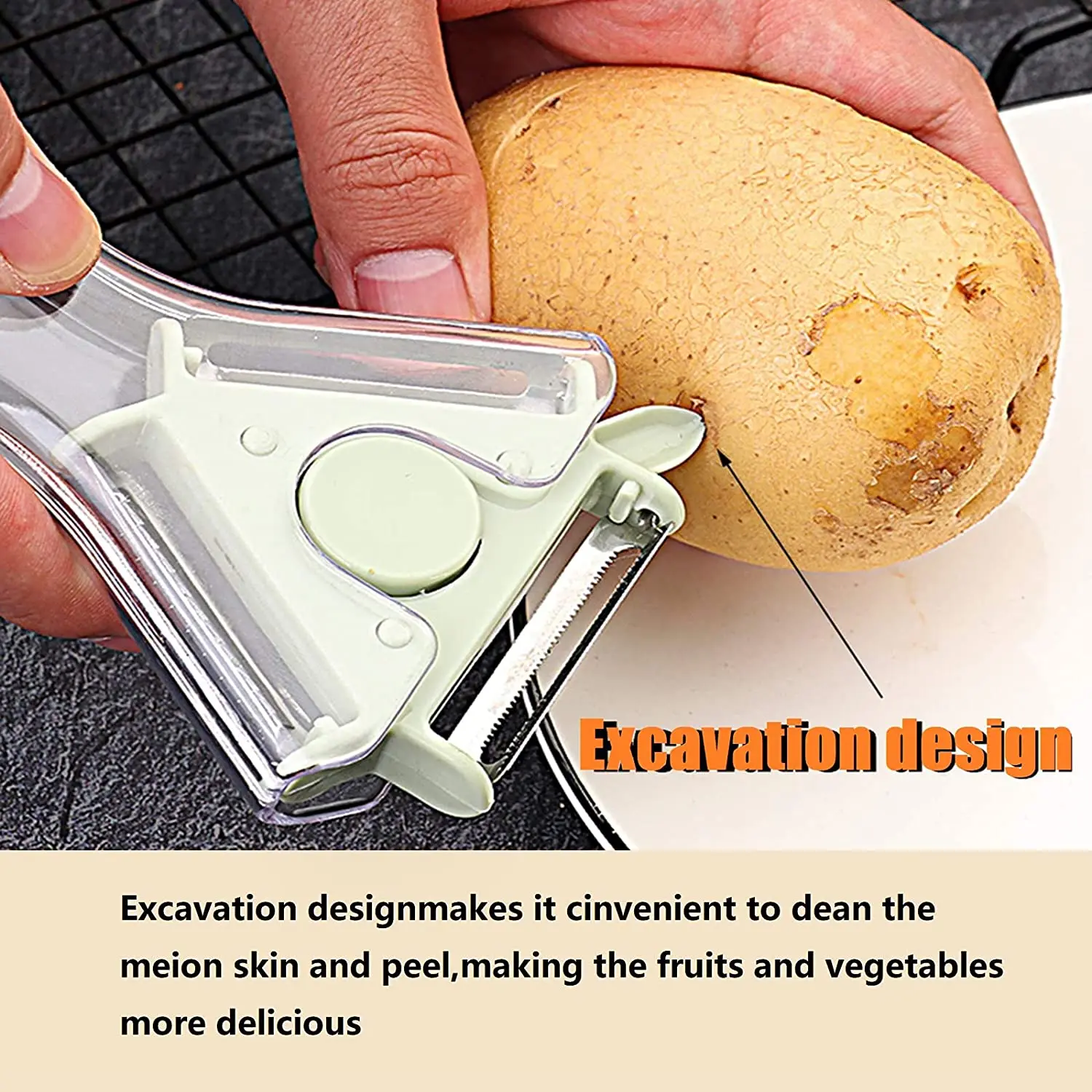 3 in1 multipurpose vegetable peeler fruit