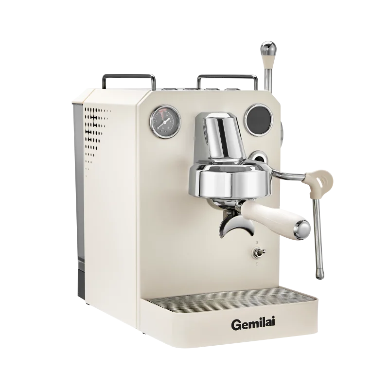 Gemilai G3006H Ivory White Coffee Machine - 3-in-1 Espresso Maker