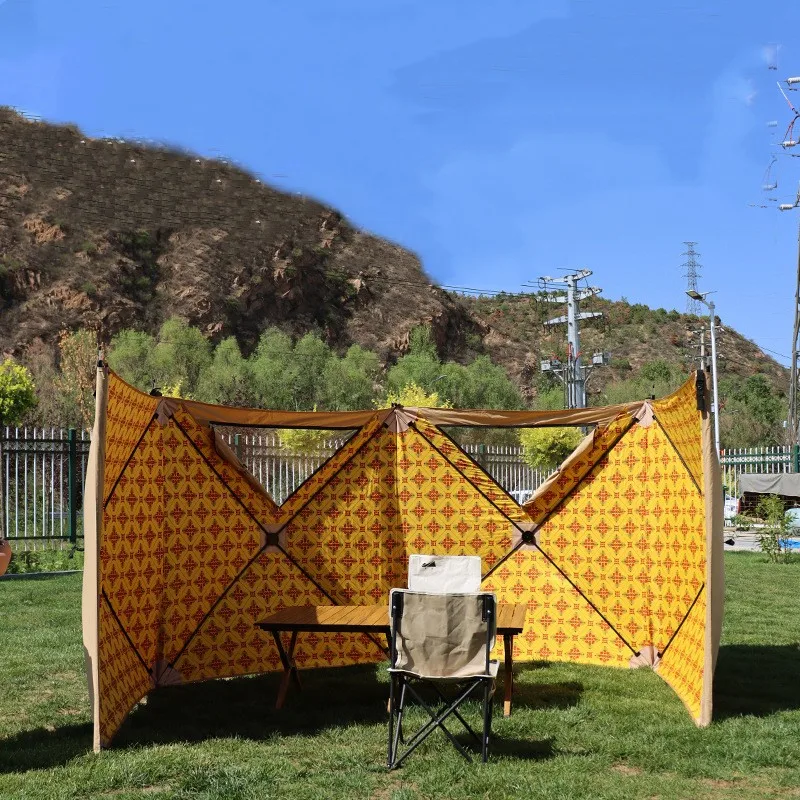 Outdoor Fencing Middle East Tent Qatar Arab Net Red Print Sun