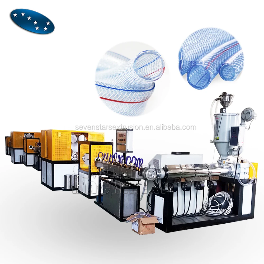 SEVENSTARS PVC Fiber Reinforced Hose Garden Tube Production Line Diameter 6-50mm