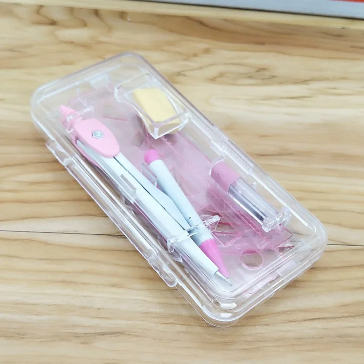 Компасы канцелярские компасы Пластиковые Набор студенческие с линейкой для детей 7 шт.