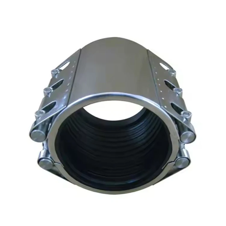 High Pressure Repair Clamp for CI DI PE PVC Pipelines SS304 Steel Plastic Inch Measurement System Leakage Water Protection