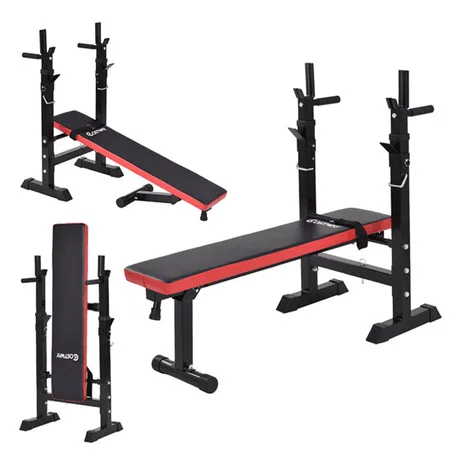 Adjustable Bench Press Home Gym Workout Folding Barbell Lifting Heavy Duty!
