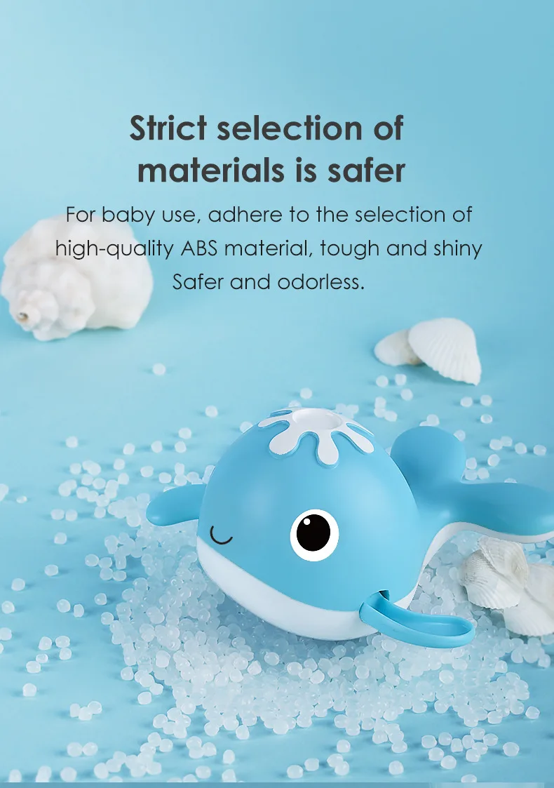 Babies Bath Time Fun Clockwork Swimming Whale Fishing Water