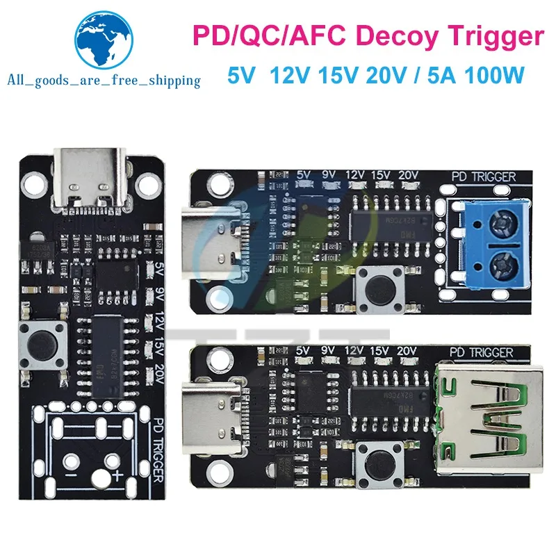 6 PCS Module Déclencheur Charge Rapide PD QC AFC - Tension 5V 9V 12V 15V 20V