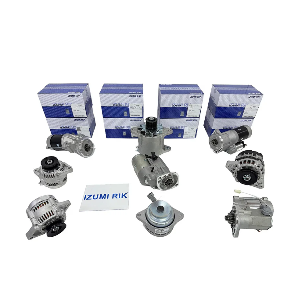 IZUMI RIK FD15, FD18, FD25, FD30, FN528 Стартер мен генератор Mitsubishi үшін