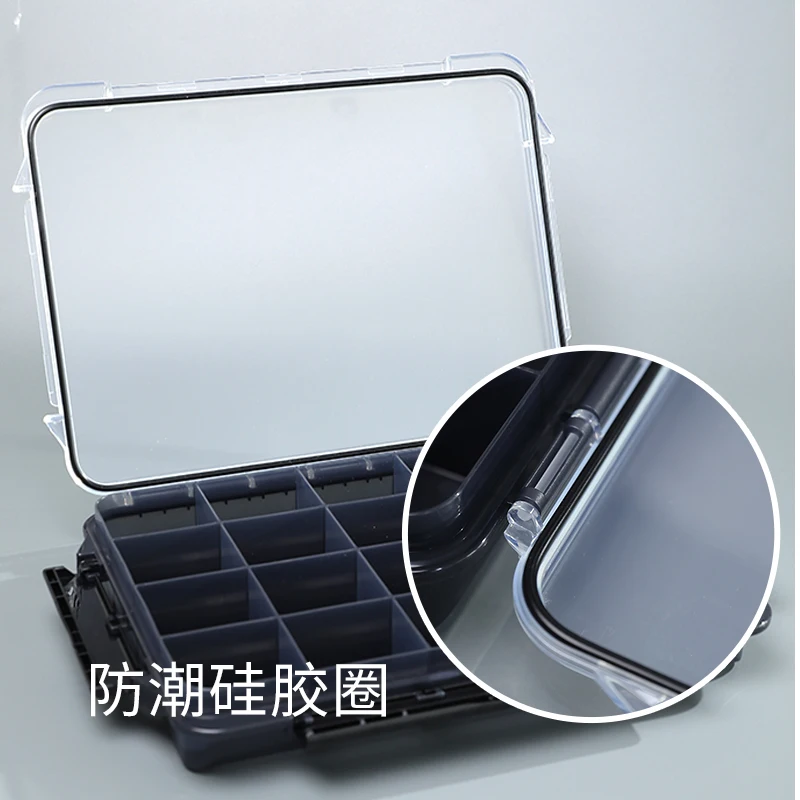Adjustable Transparent Small Plastic Storage Box Screw Storage Case for Component and Jewelry OEM/ODM Customized Support