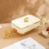 Gilded carriage square fruit platter (creamy yellow)