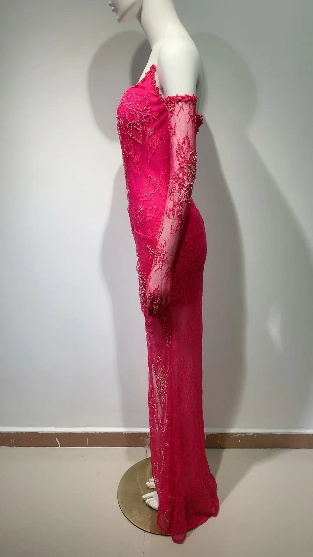 ED2689 New Trendy Classic Dresses Elegant Birthday Dresses Women Sexy Long  Lace Evening Party Dress