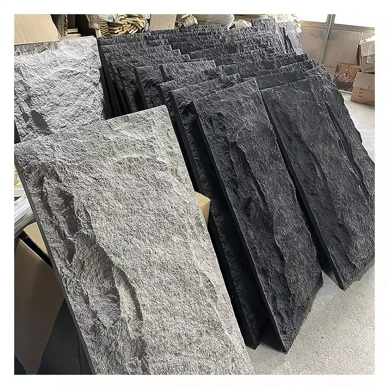 Factory Price Wall Cladding Pu Culture Stone 3d Mushroom Stone Pu Faux Stone Wall Panel for Decoration