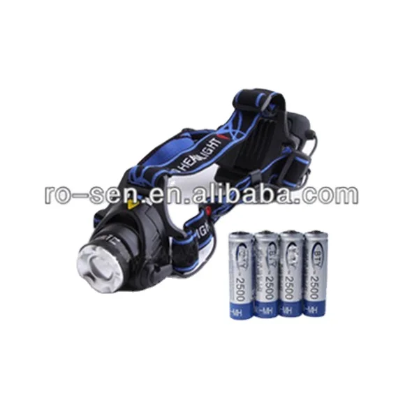 Светодиодные фары XM-L T6 светодиодные 4X2500 мАч 1 2 В AA Ni-MH аккумуляторная батарея 1800