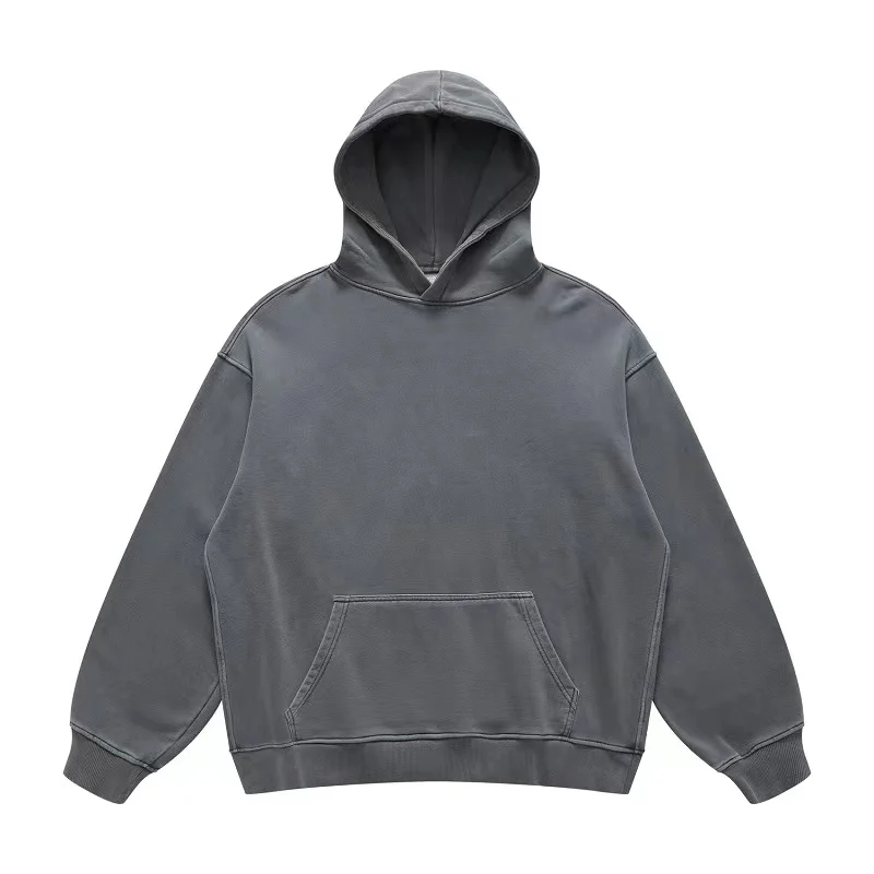 Build your Brand Dames Acid Washed oversized hoody, damestrui van katoen met capuchon en kangoeroezak, maten XS-5XL, asphalt, M Build your Brand Dames Acid Washed oversized hoody, damestrui van katoen met capuchon en kangoeroezak, maten XS-5XL, asphalt, M