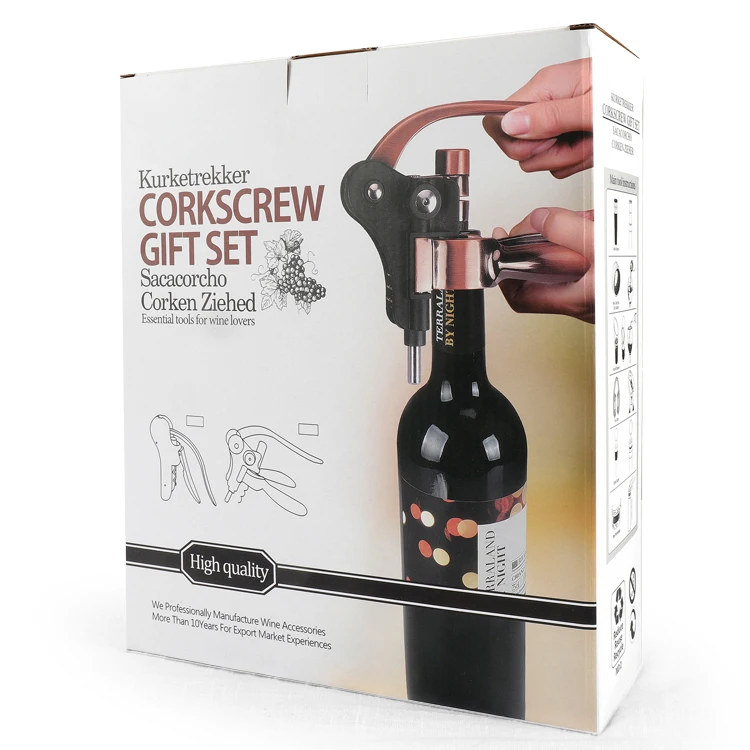 Amazon Directly Supplier Wine Accessories Gift Set Rabbit Corkscrew Set