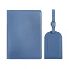 azul (funda para pasaporte+etiqueta de equipaje)
