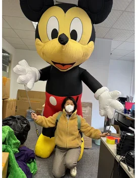 Popular Walking Parade Inflatable Cartoon Mouse Puppet Cartoon Character Inflatable Puppet Costume for Sale