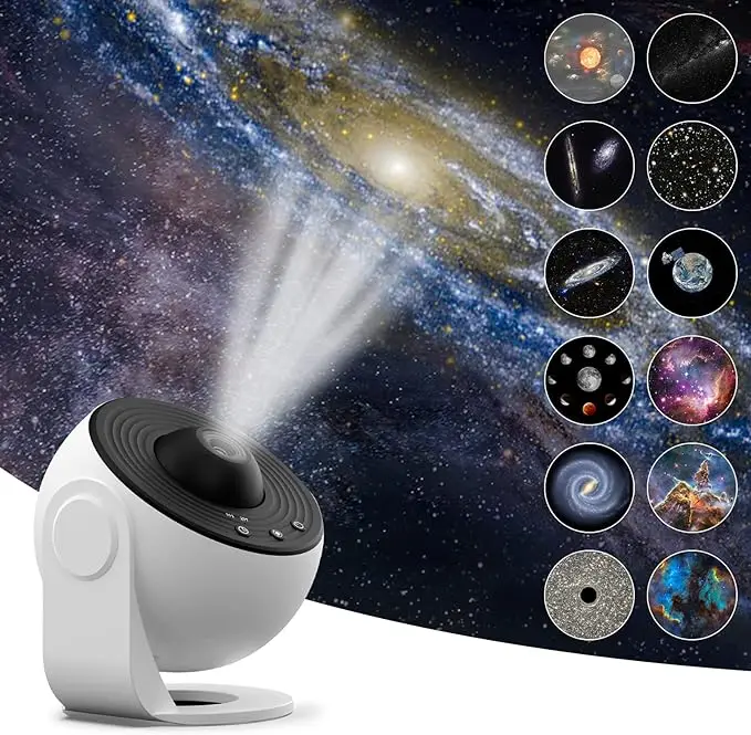 Lampada Proiettore Pianeti 360° Rotante Per Camera Da Letto E Soggiorno - Luce Atmosferica A LED USB