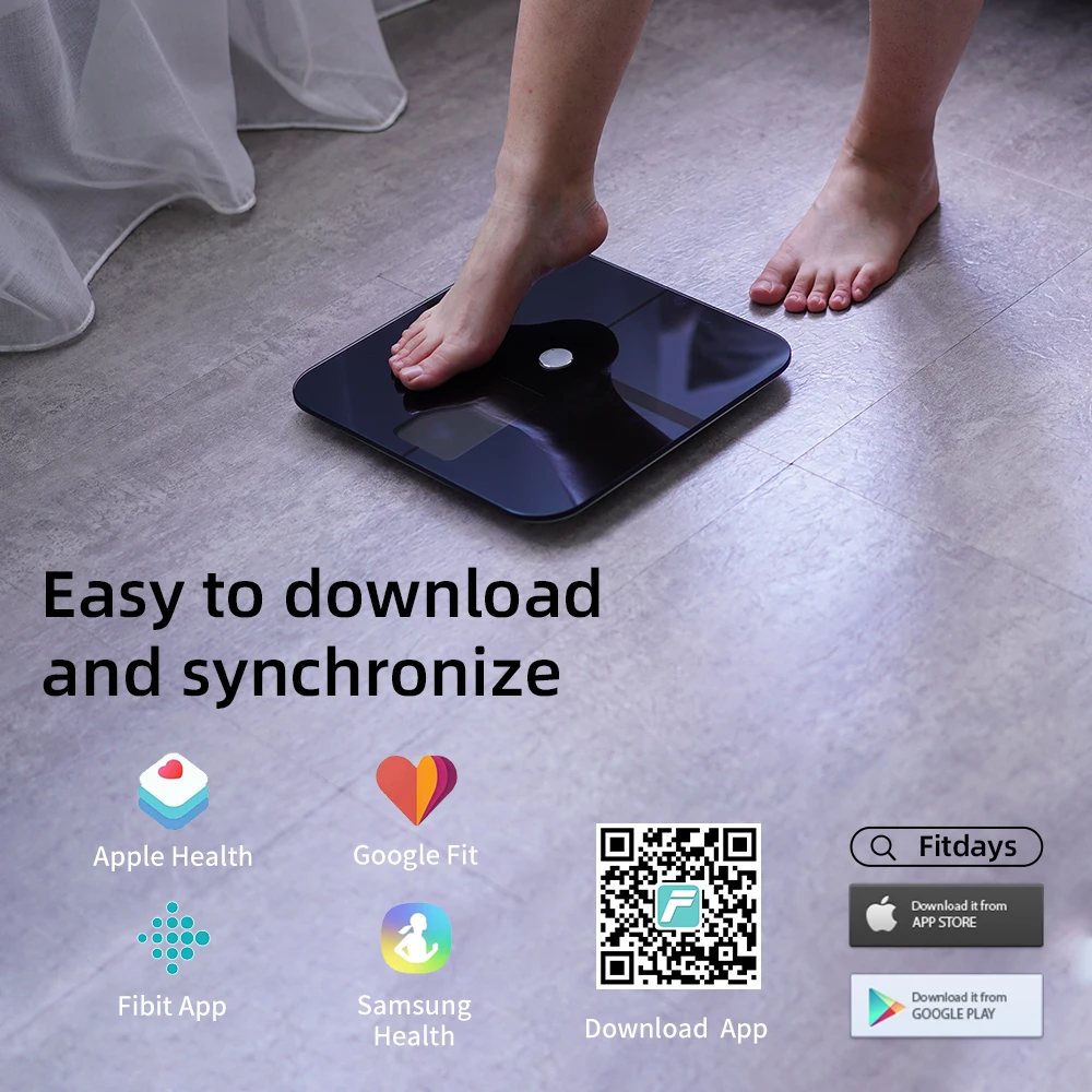 High Quality Strong Digital USB Charging Weight Smart App Fitdays