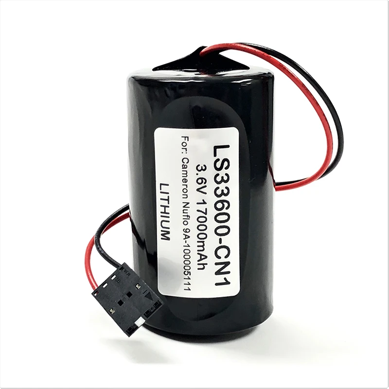 Udskiftning af højkapacitetsbatteri, 3,6 V, 17000 mAh, MV-100005111, LS33600-CN1, 9A-100005111 PLC-batteri til Cameron Nuflo Flow Analyzer