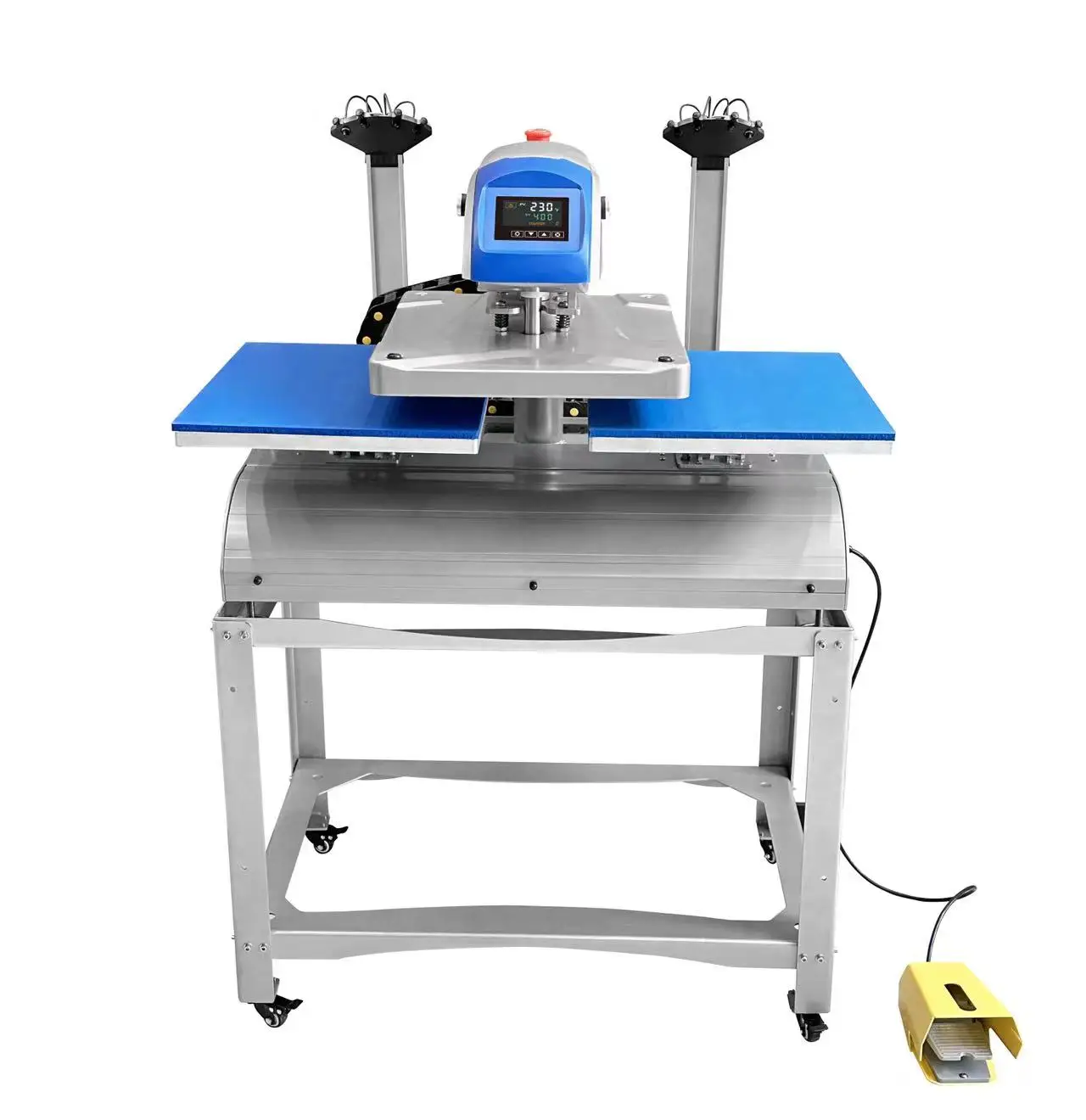 pneumatic tshirt heat press machine with different base plate for