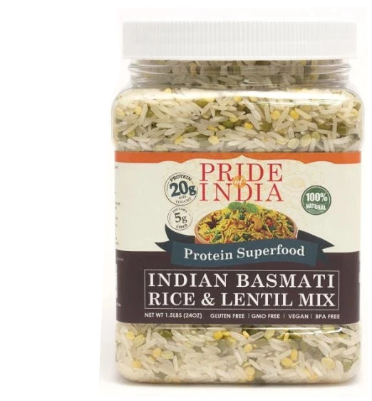 White Rice & Lentil Protein Mix (1.5 Lb, 680 gms) Jar