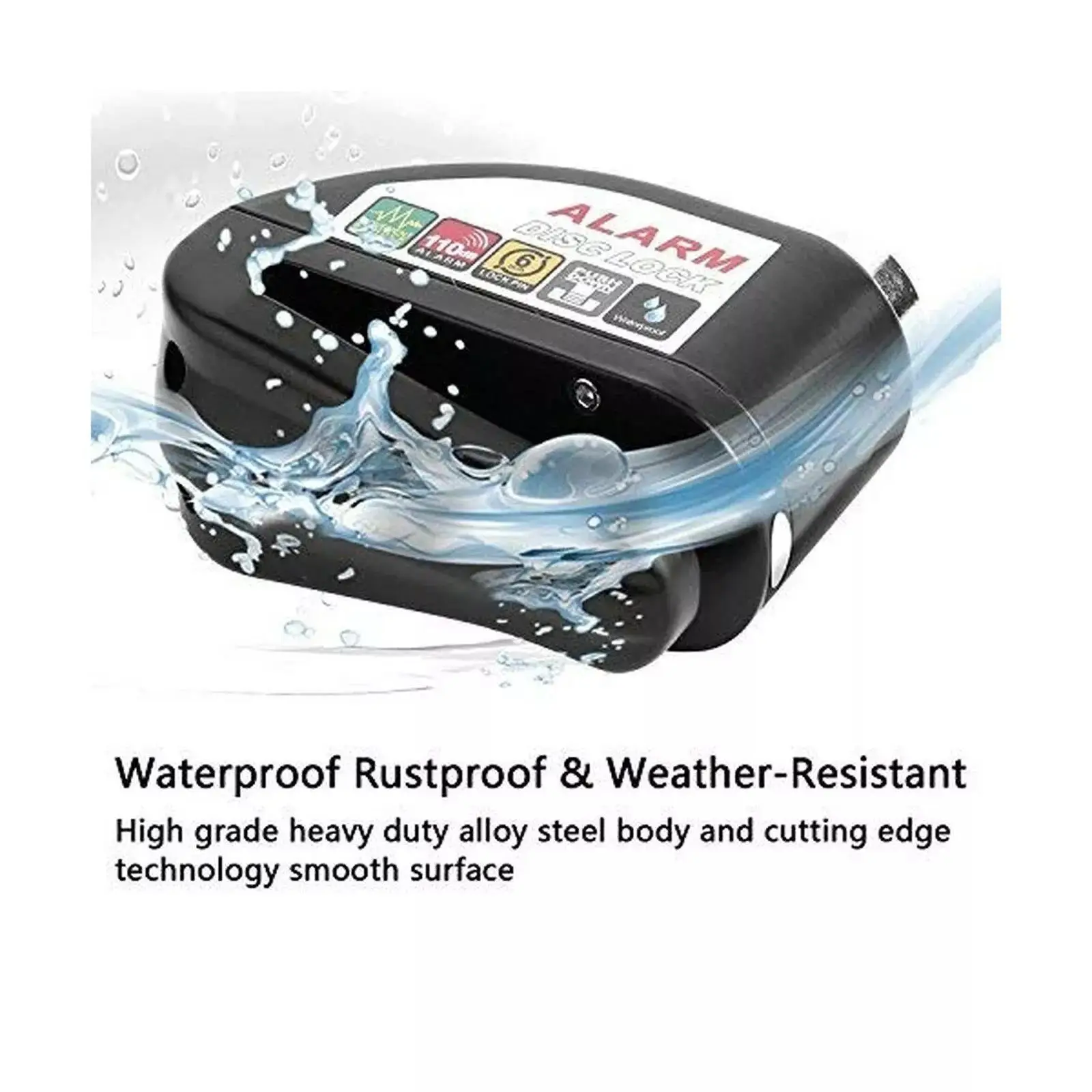 product new image wholesale waterproof motorcycle alarm lock security anti theft lock motor disc brake lock-3