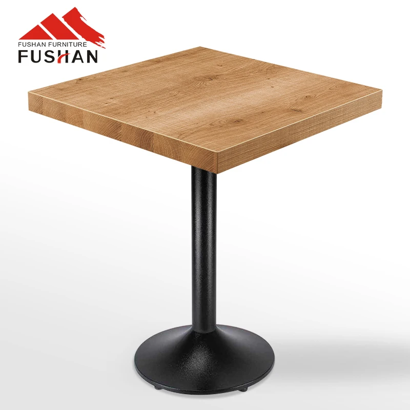 Fushan  Furniture Modern Style Restaurant Table High Quality Triamine Sheet Metal Frame Coffee Table