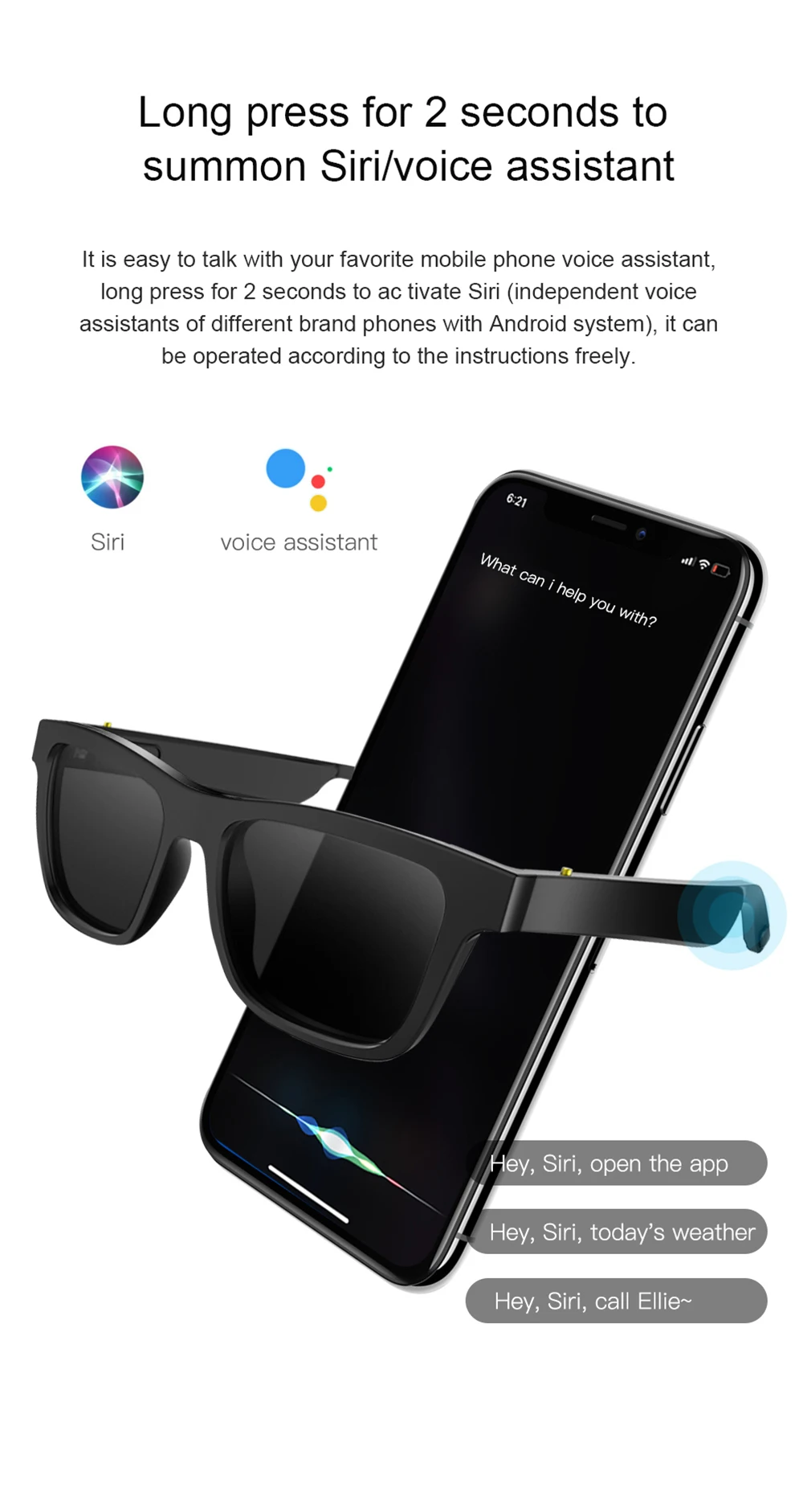 Latest Polarized Wireless Eyewear Audio Blue Tooth Smart Sunglasses ...