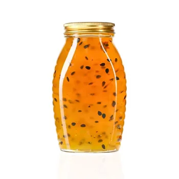 Unique Design Flat Thread Queenline Fruit Jam Honey Jar