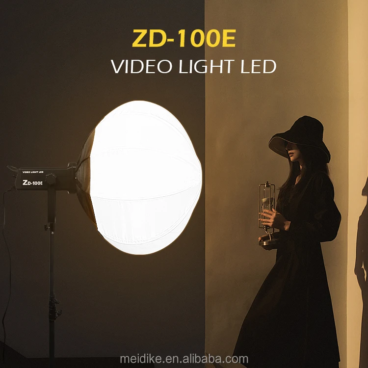 100w video film making cob led light 0-99% brightness with 10 daylight effects indoor studio television lighting kit