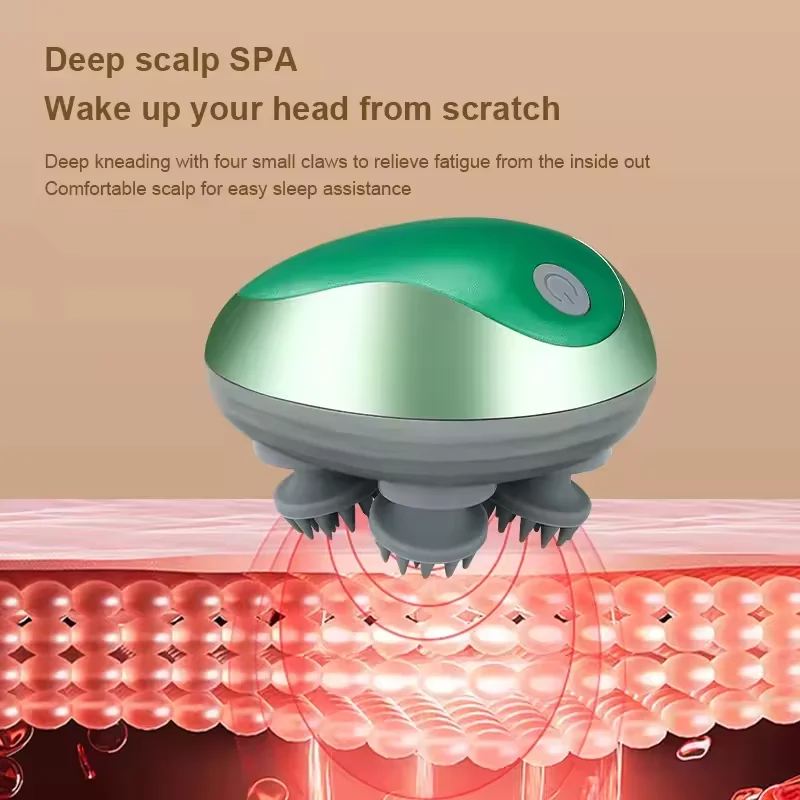 slf usb rechargeable vibrating scalp massager SLF Rejuvenating Scalp Massager, Vibrating Head Exfoliator and Massager main image 1