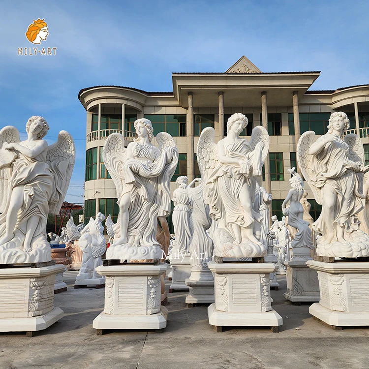 Garden Classic Life Size Hand Carved Natural Marble Stone Four Season