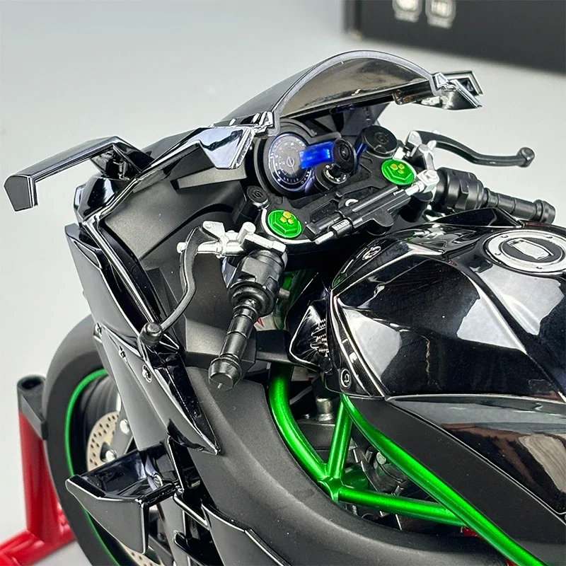 1/6 Kawasaki Racing Ninja 500 H2Rバイクモデル XLG 1:6 Kawasaki Ninja 500 H2R Racing Diecast Model Motorcycle