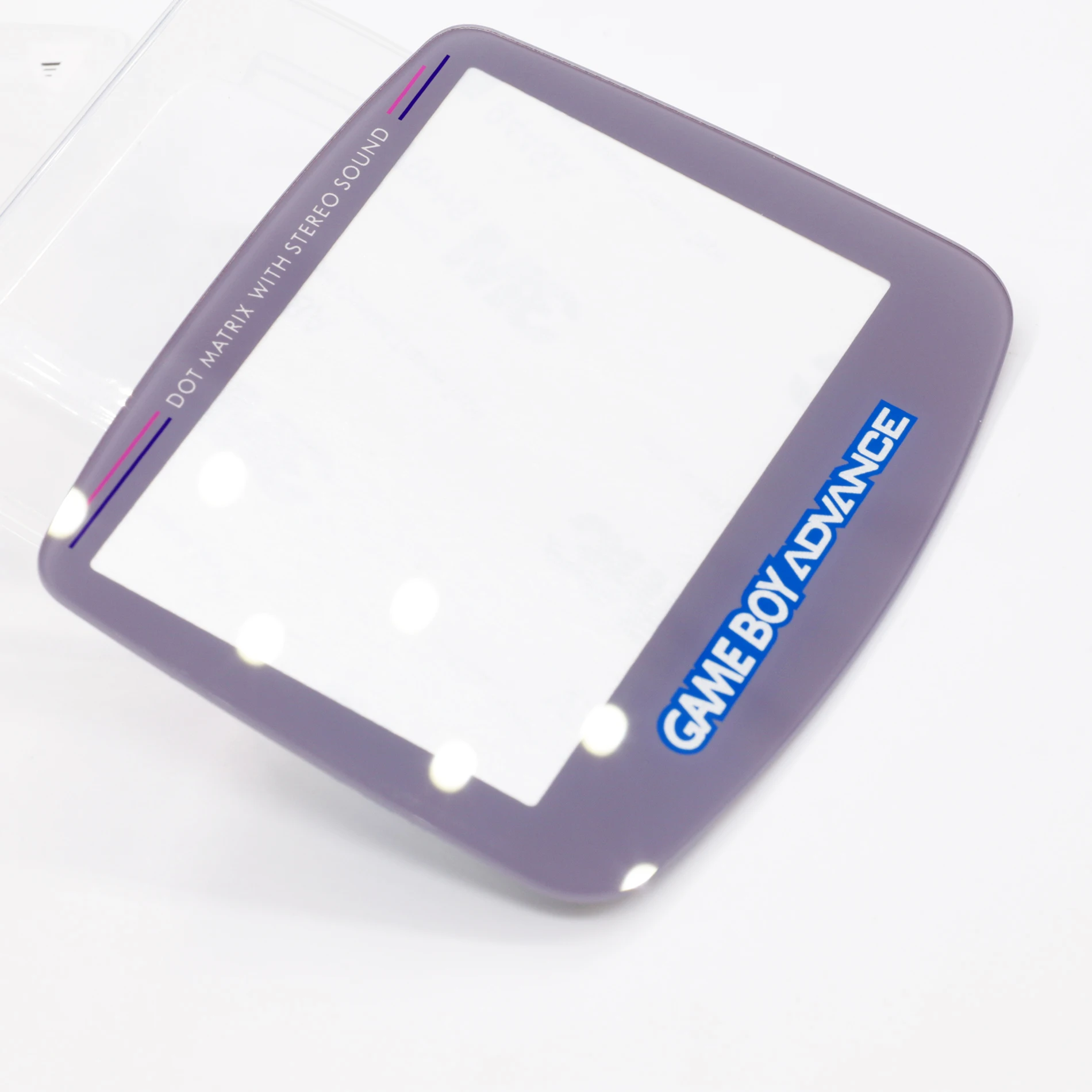 thumbnail image 2 of Indigo Game Boy Advance Battery Cover + Glass Screen Lens – GBA Replacement Parts 2 of 6