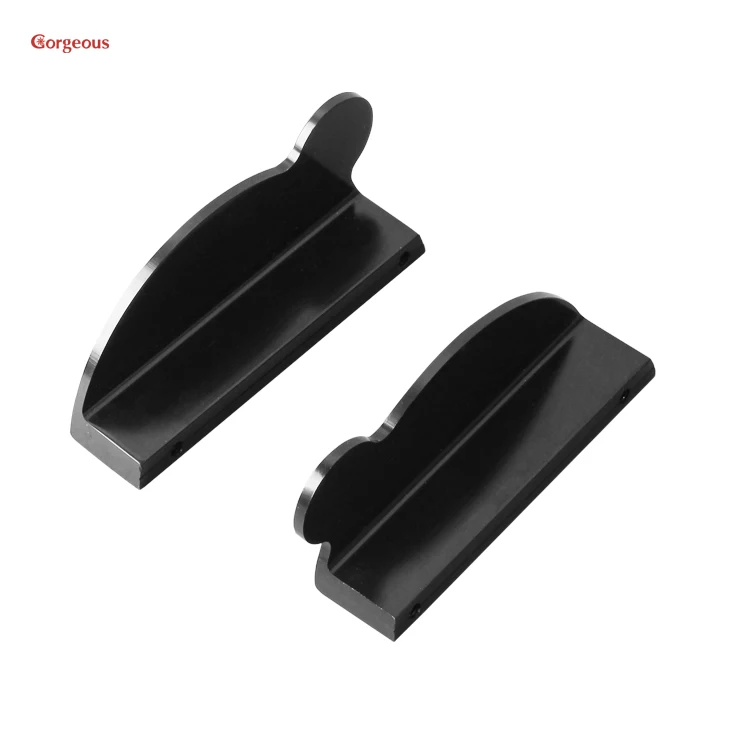 New Product Gorgeous Wholesale Customized Aluminum cabinet pulls kitchen metal modern design cabinet door  half shape handles