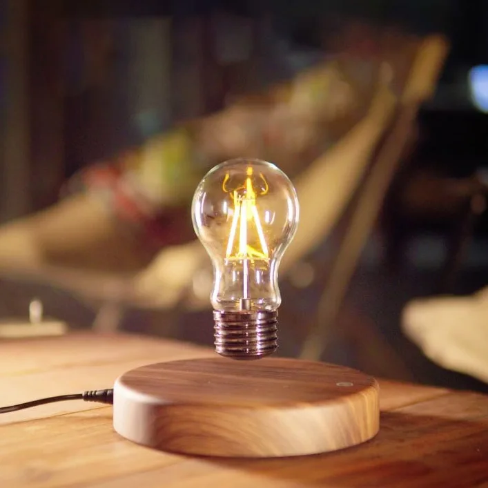 Touch Sensor Magnetic Levitation Table Lamp Creativity Floating Glass LED Bulb Night Light for Home Decor